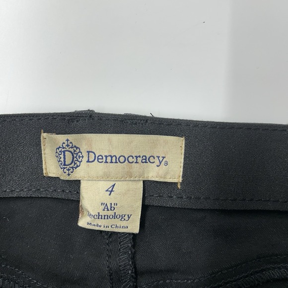 Democracy Ab Technology Kick Flare Jeans Women's Size 4 Black - Picture 4 of 11
